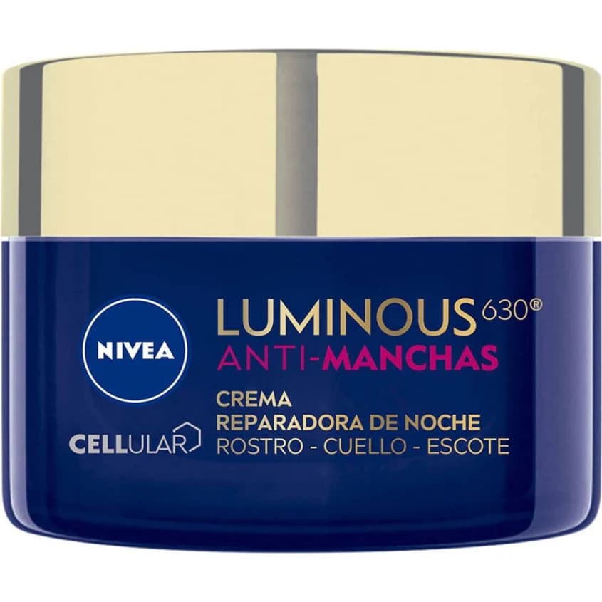 Crema Facial Antimanchas Noche Nivea Cellular Luminous 630 Todo Tipo de Piel 50 ml