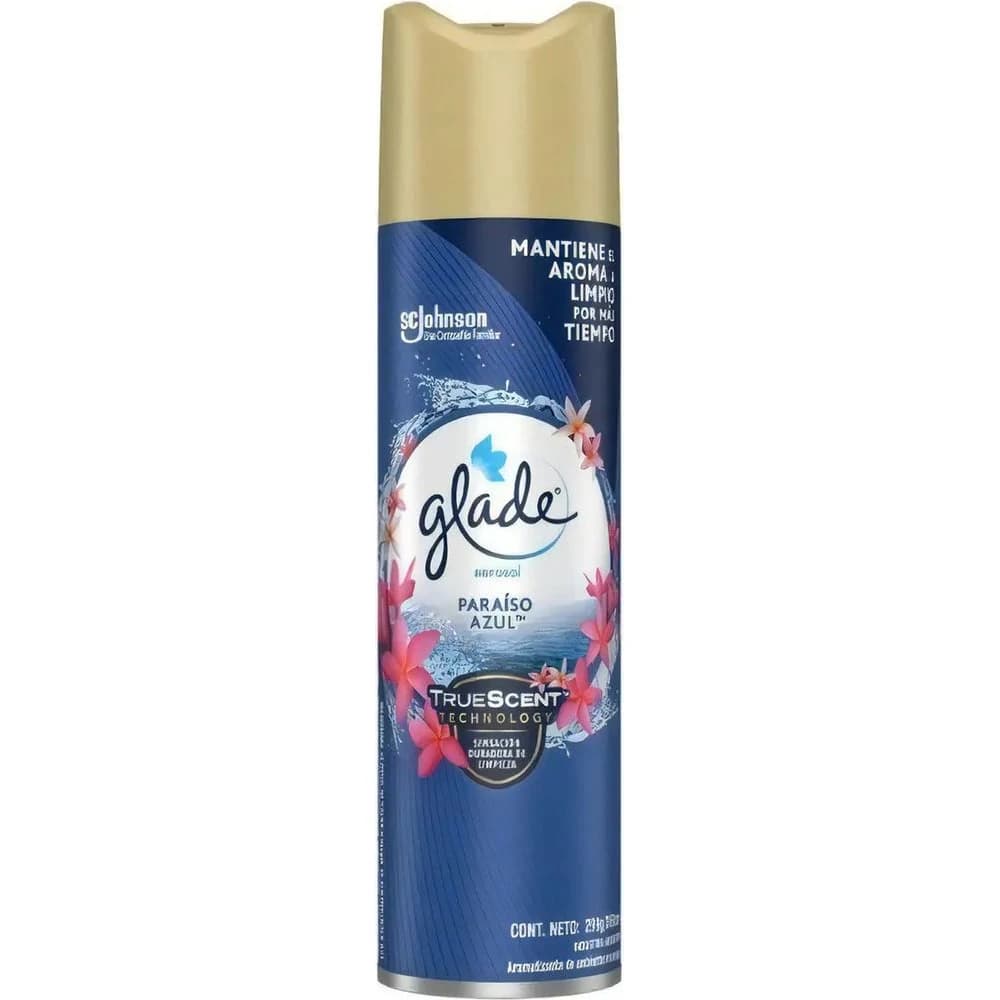 Aromatizador Glade Aerosol Paraíso Azul 380 ml