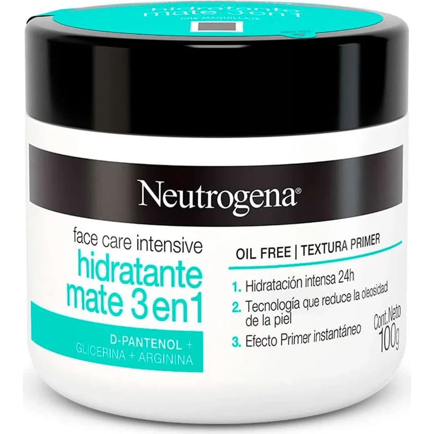 Crema Facial Neutrogena Hidratante Matificante 3 en 1