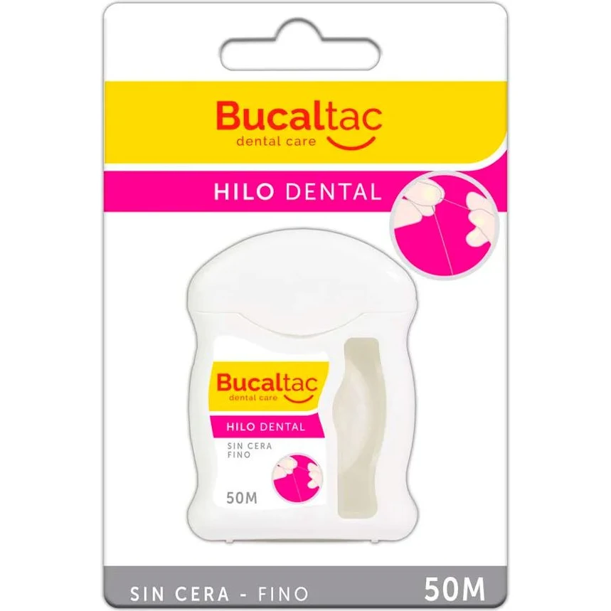 Hilo Dental Bucal Tac Sin Cera Fino 50 m