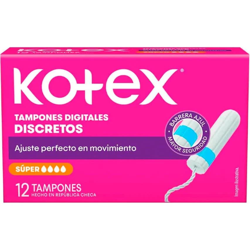 Tampones Kotex Super x12