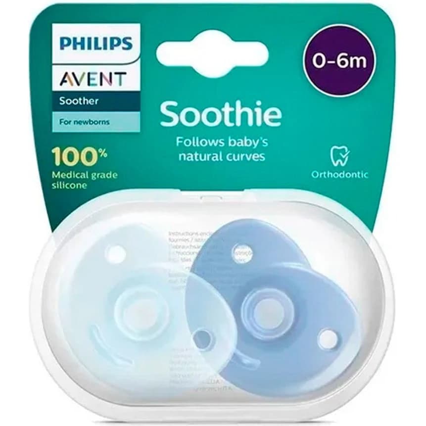 Chupete Avent 0-6 Meses Neutro Pack 2 Unidades