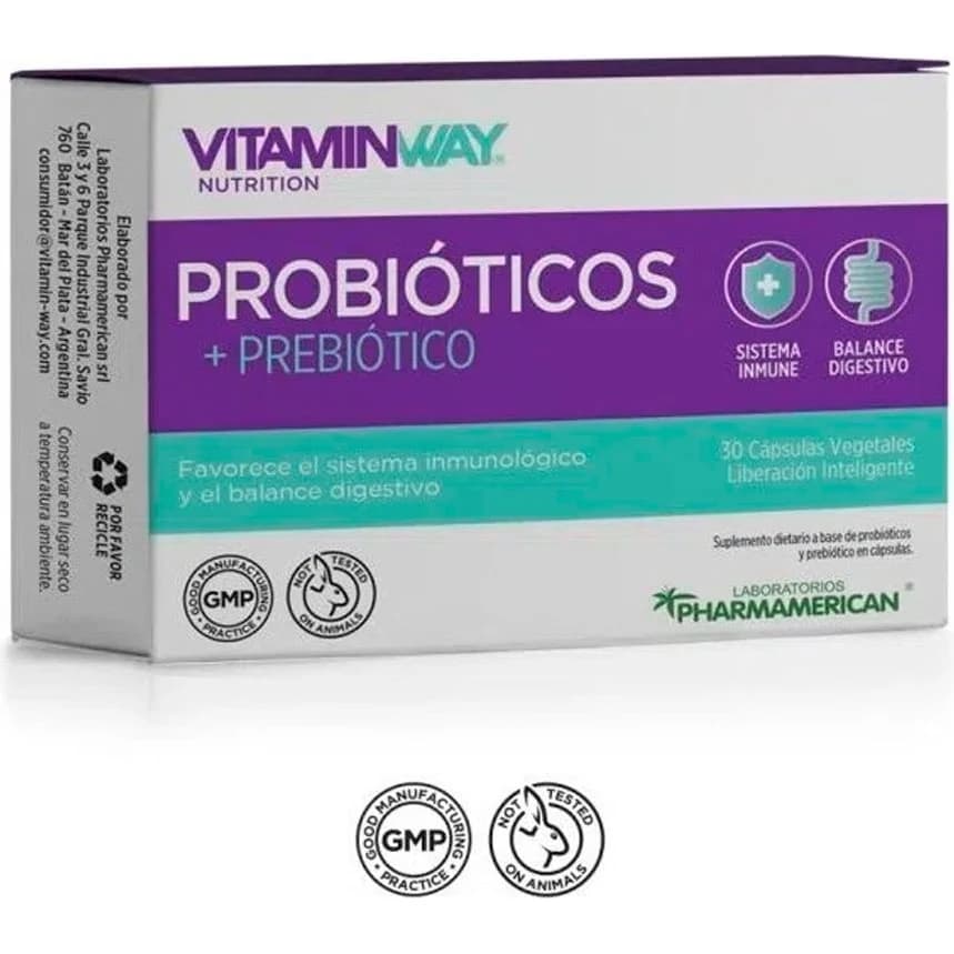 Vitamin Way Probióticos + Prebiótico 30 Cápsulas