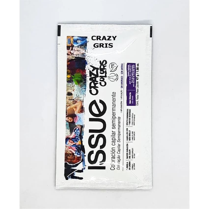Tinta Capilar Issue Crazy Gris Sachet