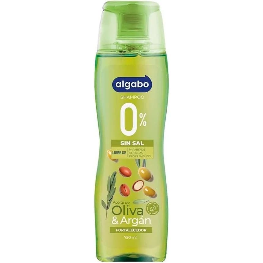 Shampoo de Tocador Algabo Sal Oliva y Argán 750 ml