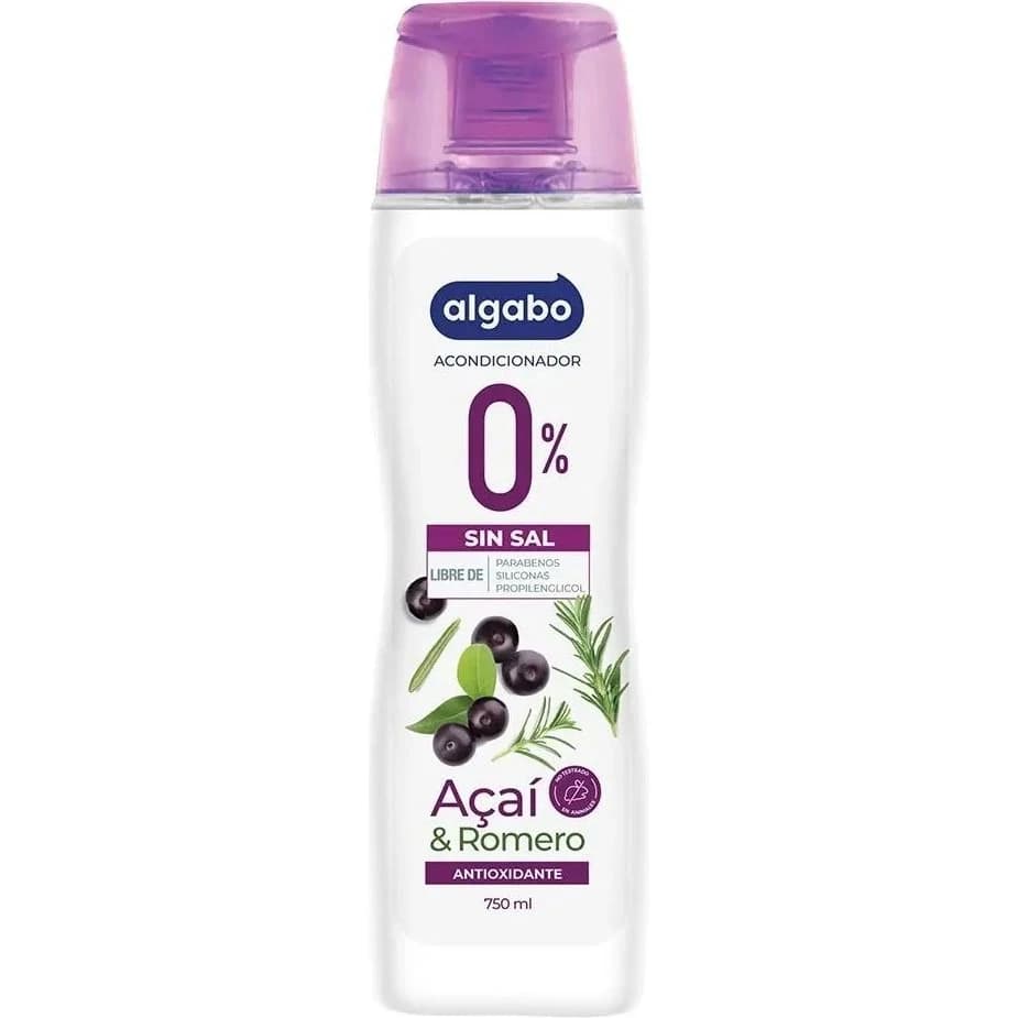 Acondicionador Algabo 0% Sin Sal Acai Romero 750 ml