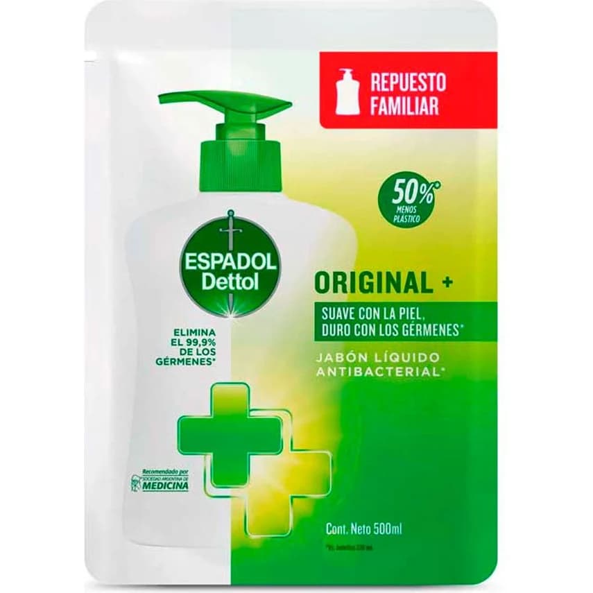 Jabón Líquido Espadol Original Repuesto 500 ml