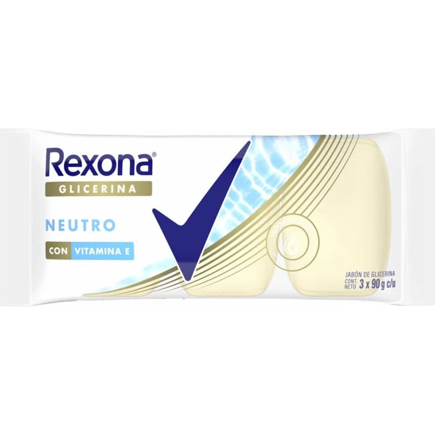Jabón de Glicerina Rexona Neutro Pack x3 90 g