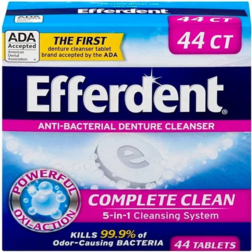 Tabletas Limpiadoras Efferdent x44