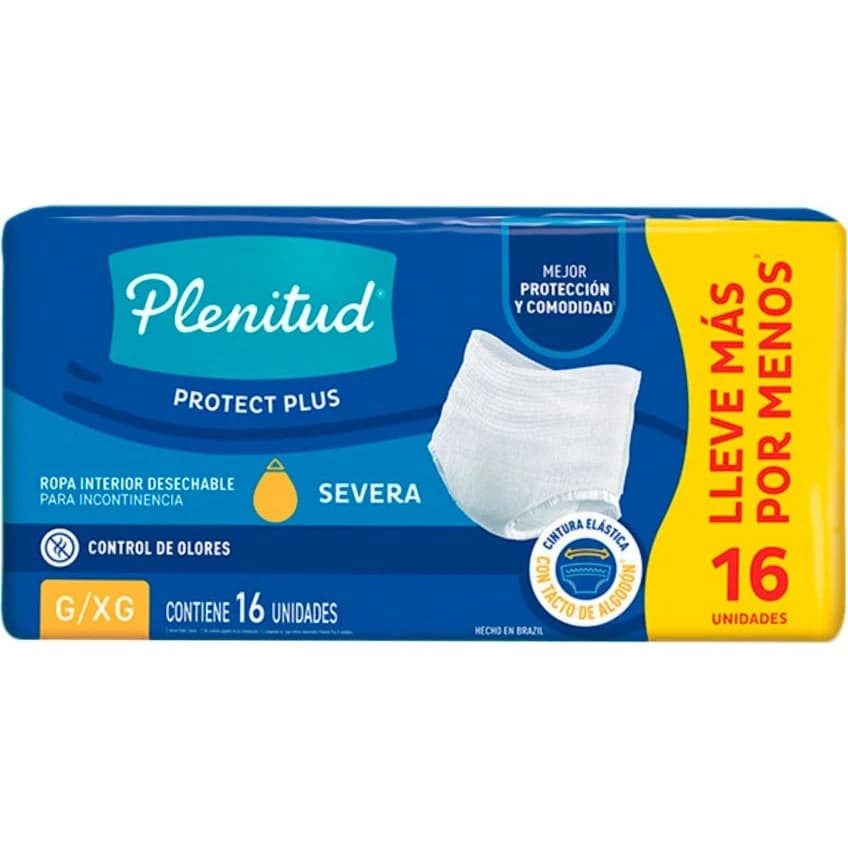 Ropa Interior para Adulto Plenitud Protect Plus Talle G/XG x 16 Unidades