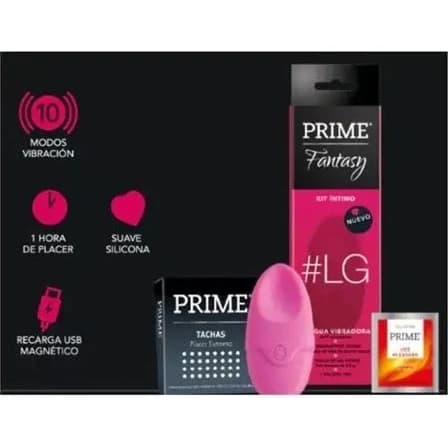 Kit Íntimo Prime Fantasy Lengua Vibradora + Gel + Preservativos