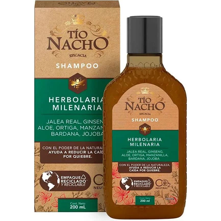 Shampoo Tío Nacho Herbolaria Milenaria 200 ml