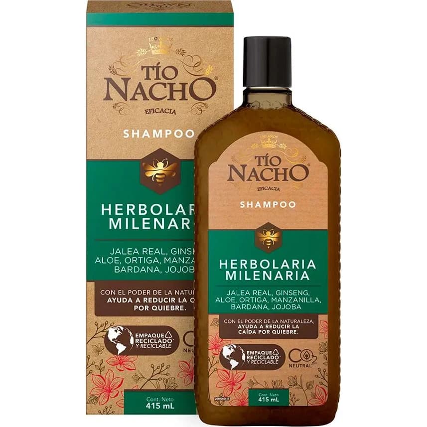 Shampoo Tío Nacho Herbolaria Milenaria 415 ml