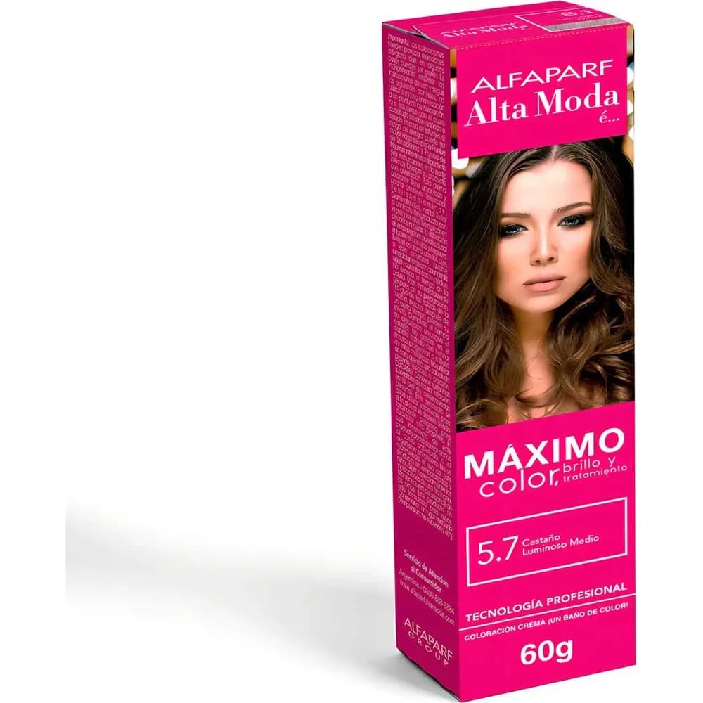 Tintura Capilar Alta Moda Color Tono 5.7 Castaño