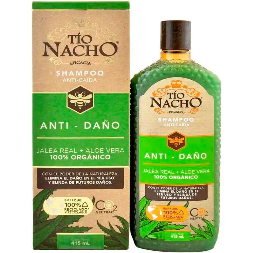 Shampoo Tío Nacho Aloe Vera 2 x 415 ml