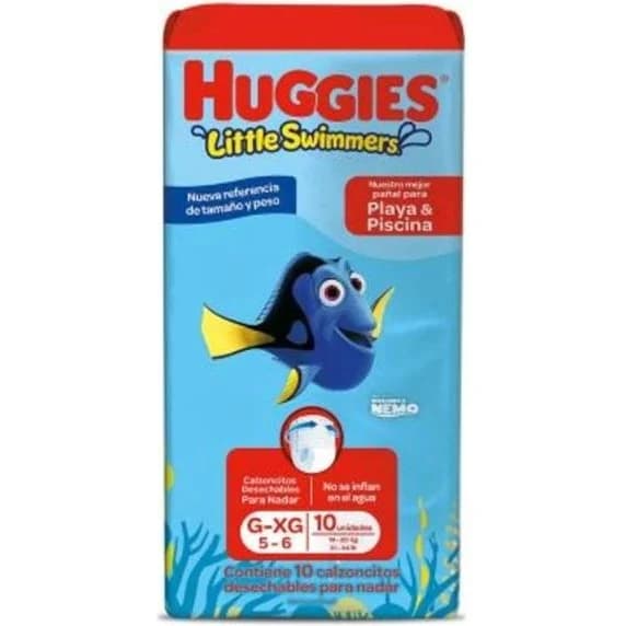 Pañal para Pileta Huggies Little Swimmers Talle XG x10