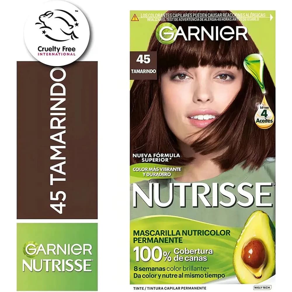 Colorante Capilar Garnier Nutrisse Tono 45 Tamarindo