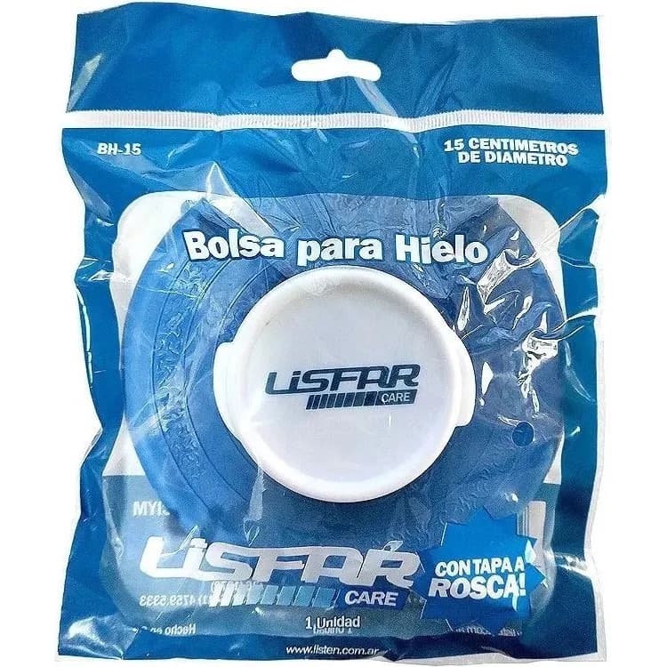 Bolsa para Hielo Lisfar con Tapa a Rosca de Silicona 15 cm