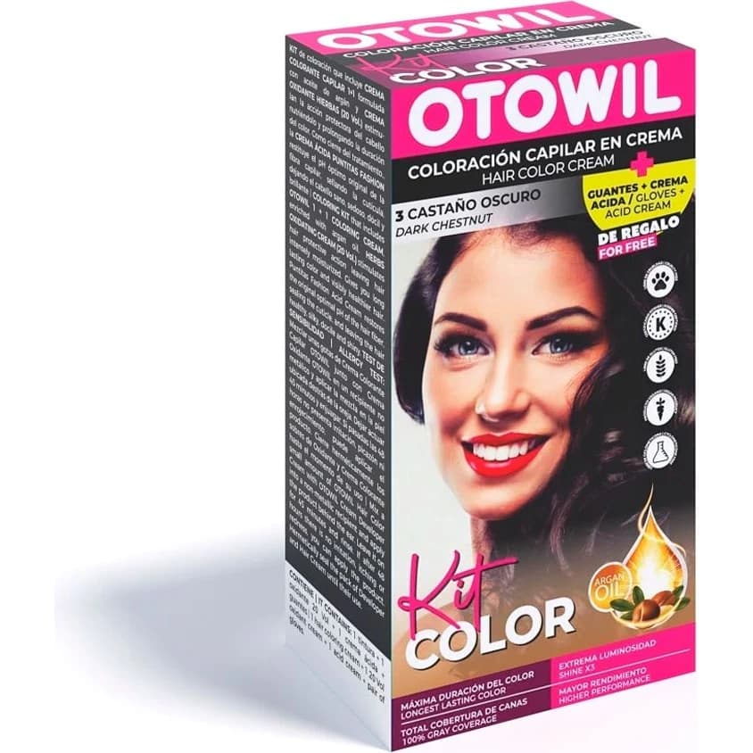 Tintura Capilar Otowil Tint Kit Tono 3