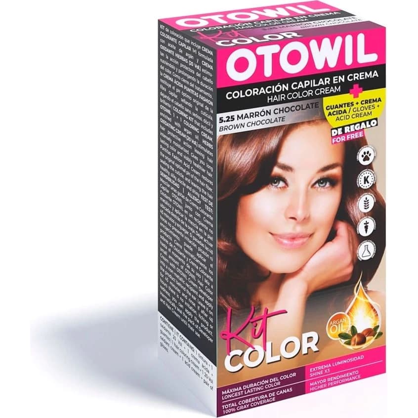 Tintura Capilar Otowil Tint Kit Tono 5.25