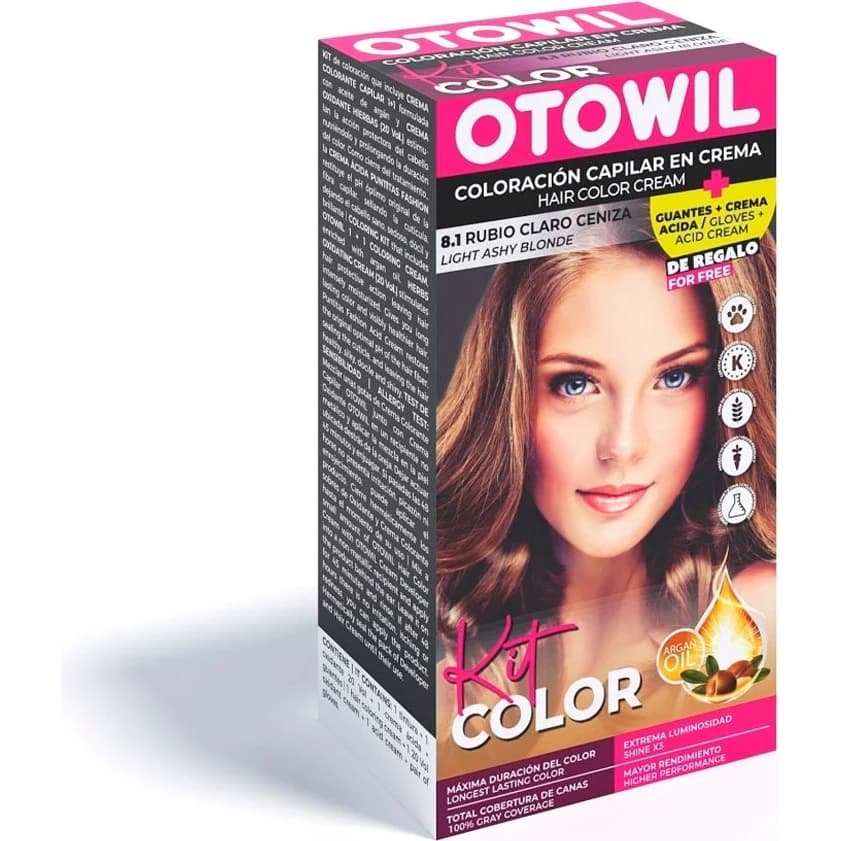 Tintura Capilar Otowil Tint Kit Tono 8.1