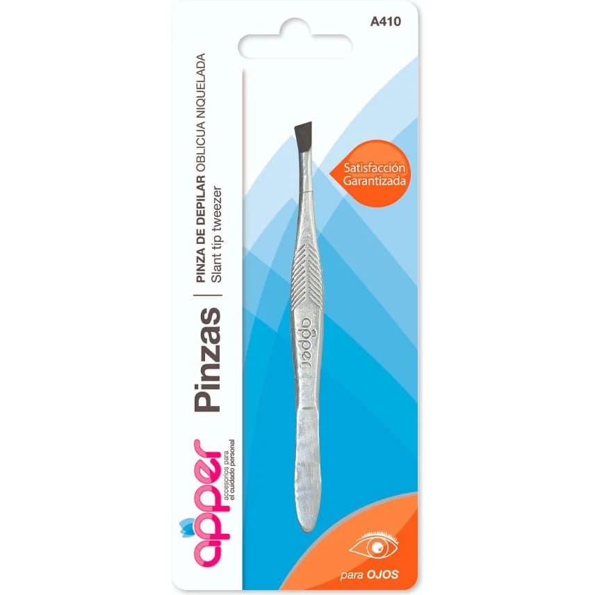 Pinza Depilatoria Oblicua Niquelada Apper