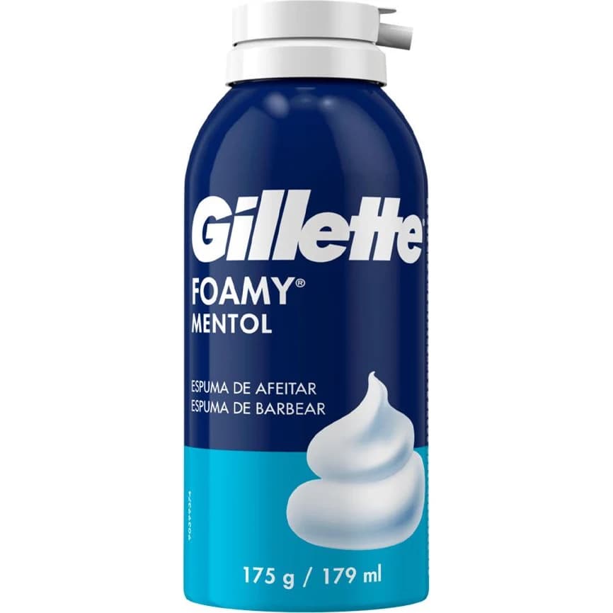 Espuma de Afeitar Gillette Foamy Mentol 175 g