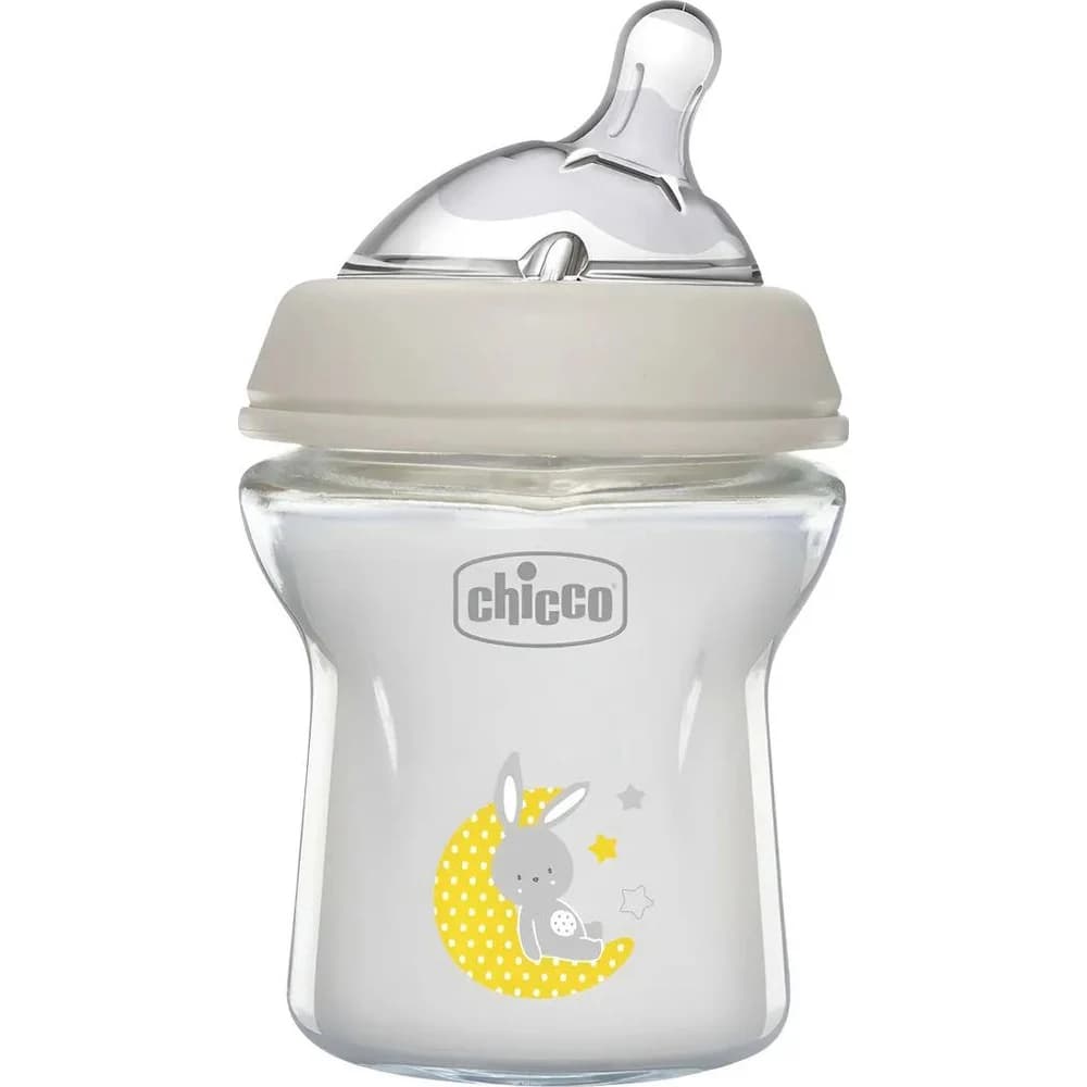 Mamadera Chicco Natural Feeling Vidrio 0M+ 150 ml