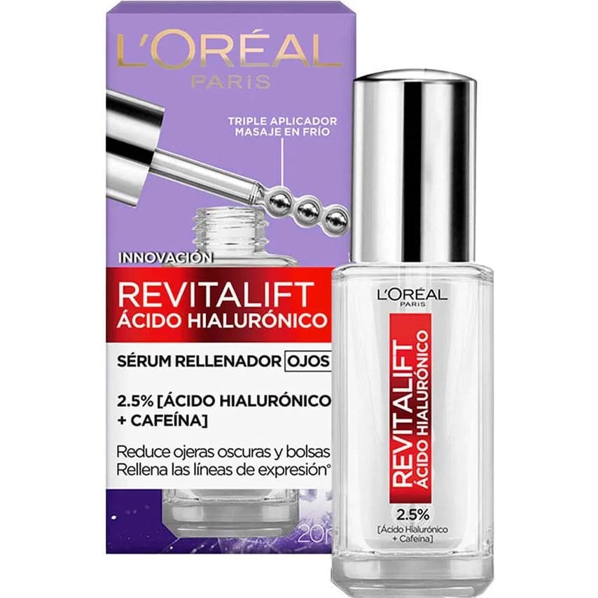 Serum para Ojos L'Oréal Dermo Expertise Revitalift Ácido Hialurónico 20 ml