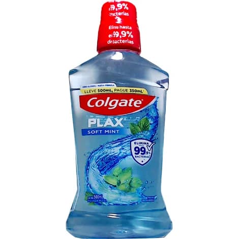 Enjuague Bucal Colgate Plax Menta Suave 350 ml