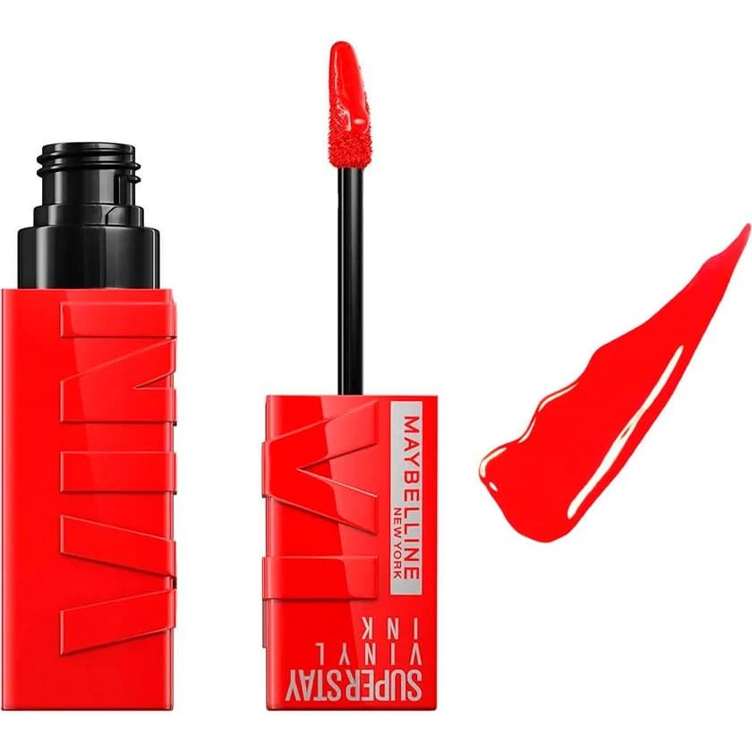 Labial Líquido Maybelline Super Stay Vinyl Ink Red Hot