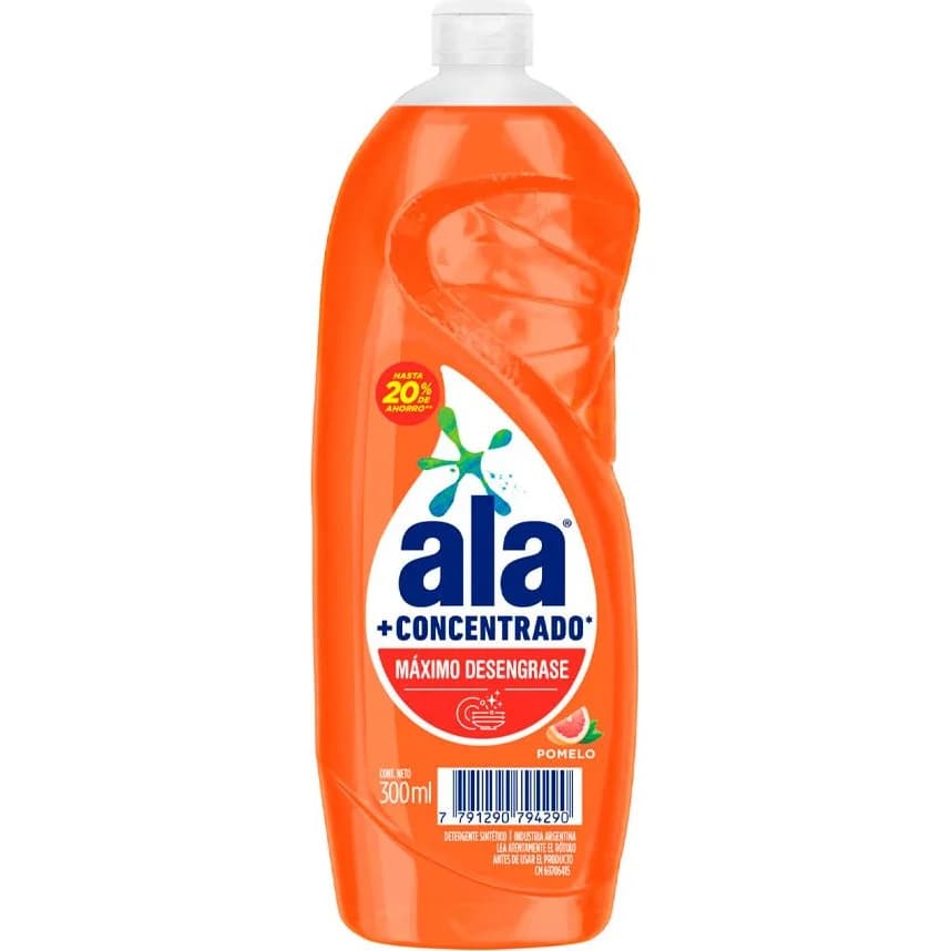 Detergente Lavavajillas Ala Concentrado Pomelo 300 ml