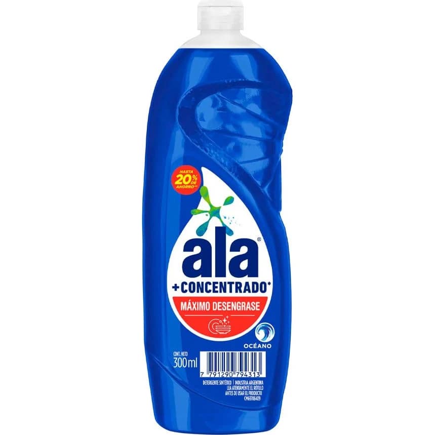 Detergente Lavavajillas Concentrado Ala Océano 300 ml