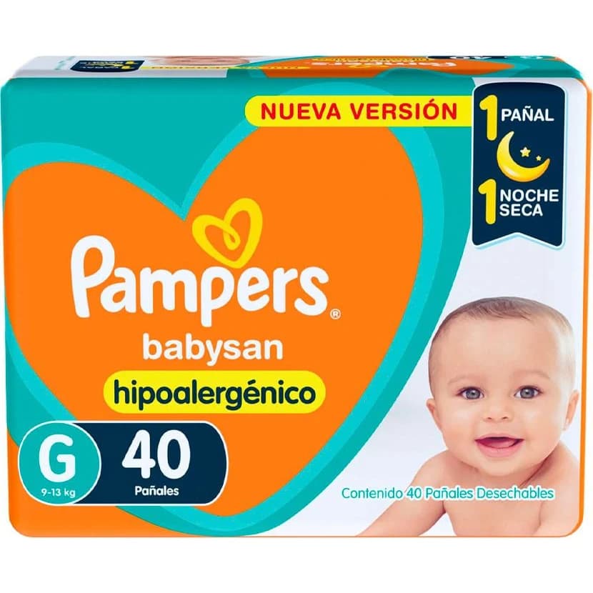 Pañal Pampers BabySan Grande x 40