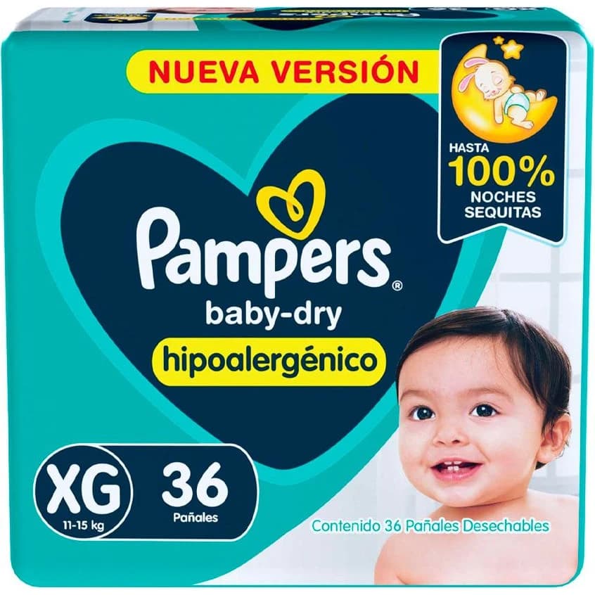 Pañal Pampers Babydry XG x 36 unidades