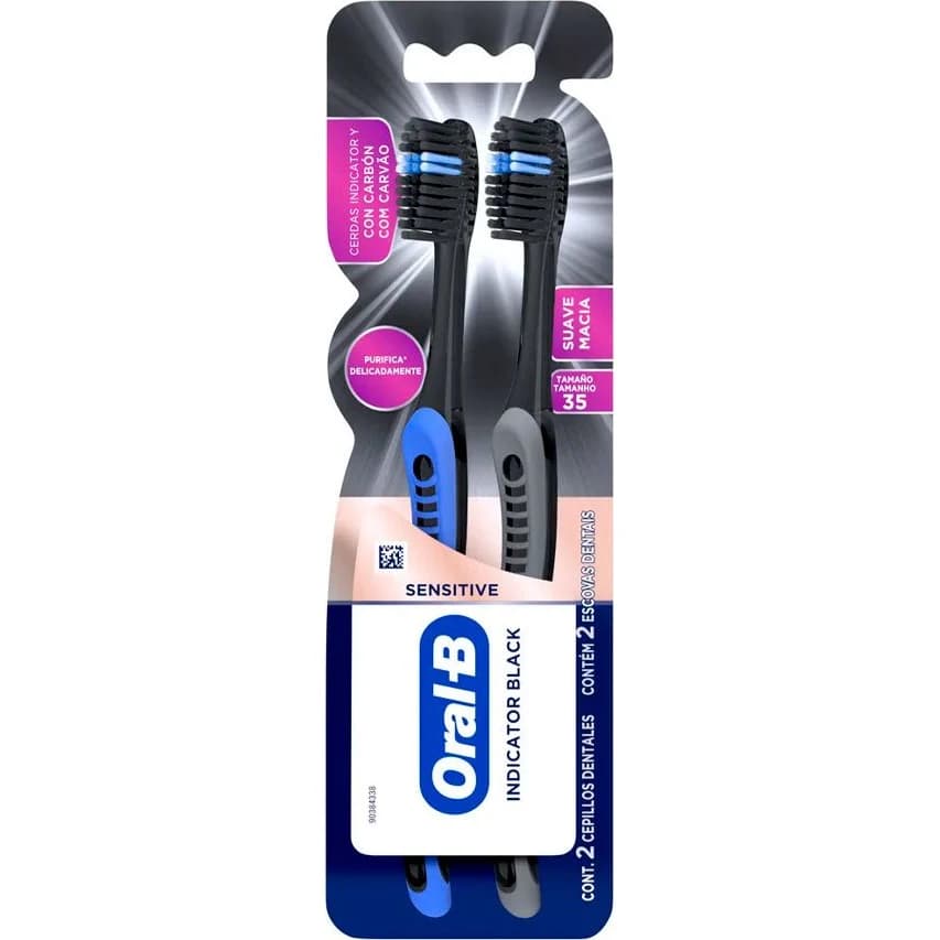 Cepillo de Dientes Oral-B Indicador Carbón Pack 2
