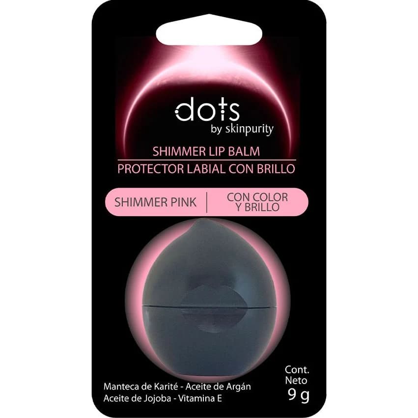 Dots Bálsamo Labial Shimmer Pink Color + Brillo 9 g