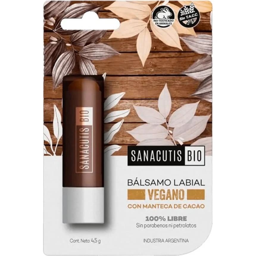 Bálsamo Labial Vegano Sanacutis Lab 4.5 gr