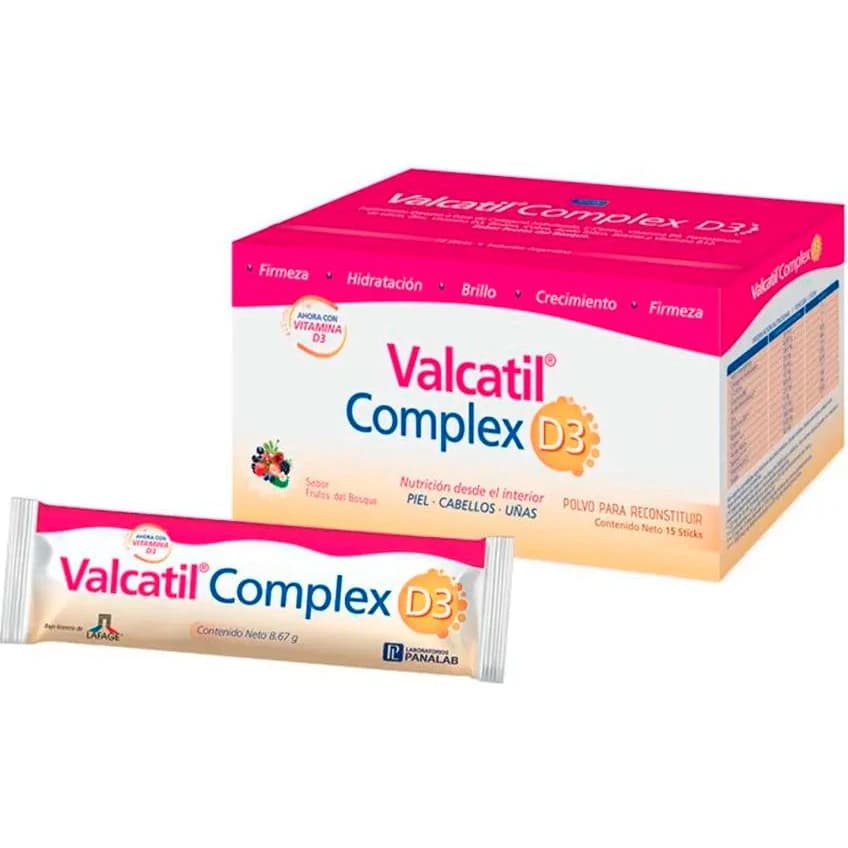 Suplemento Dietario Valcatil Complex D3 x 15 Sticks