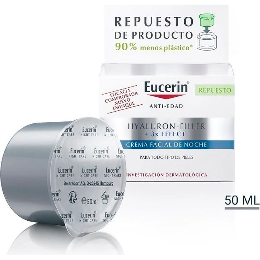 Crema Facial de Noche Eucerin Hyalu Reflex 50 ml