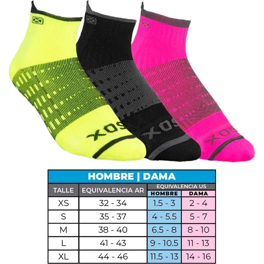 Zoquete Deportivo Sox Doble Capa Talle L