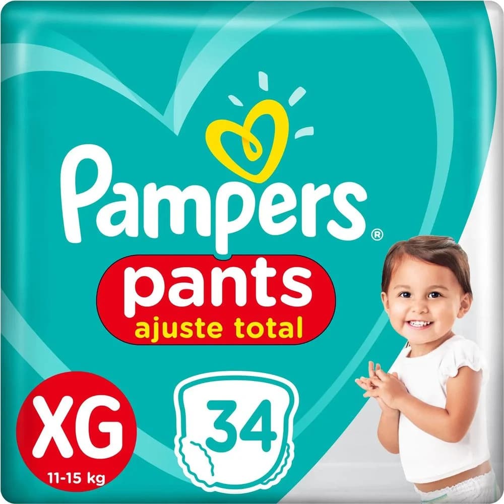 Pañales Pampers Pants Confort Sec Talle XG x 34