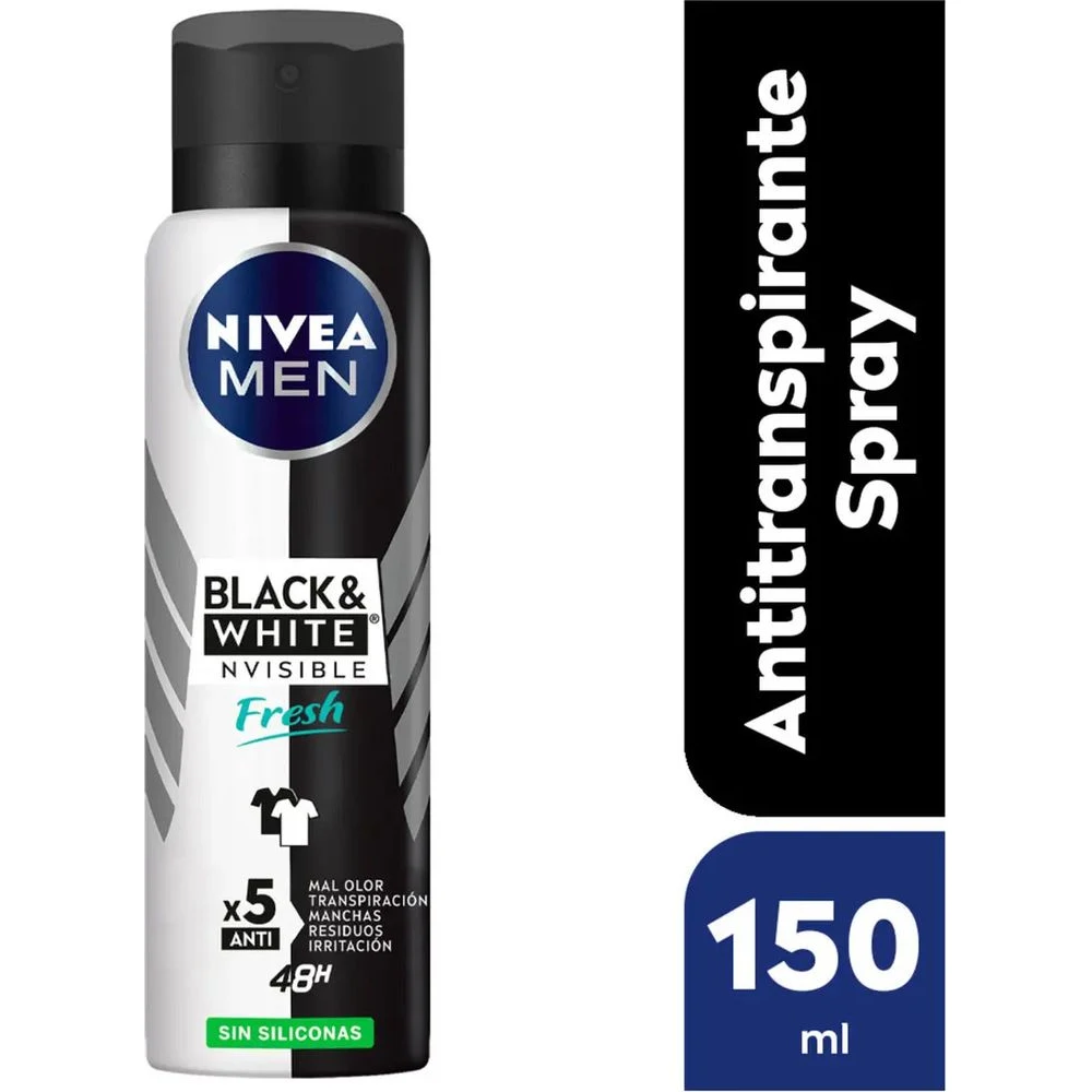 Desodorante Nivea Men Fresh Black & White 150 ml