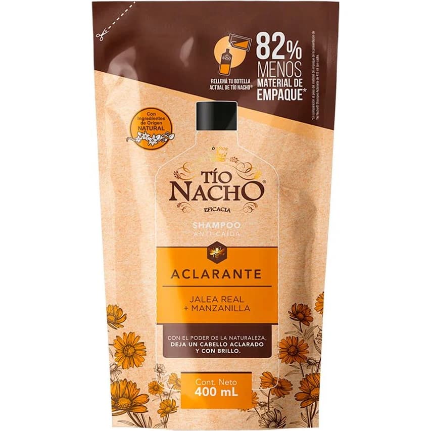Shampoo Aclarante Tío Nacho 400 ml