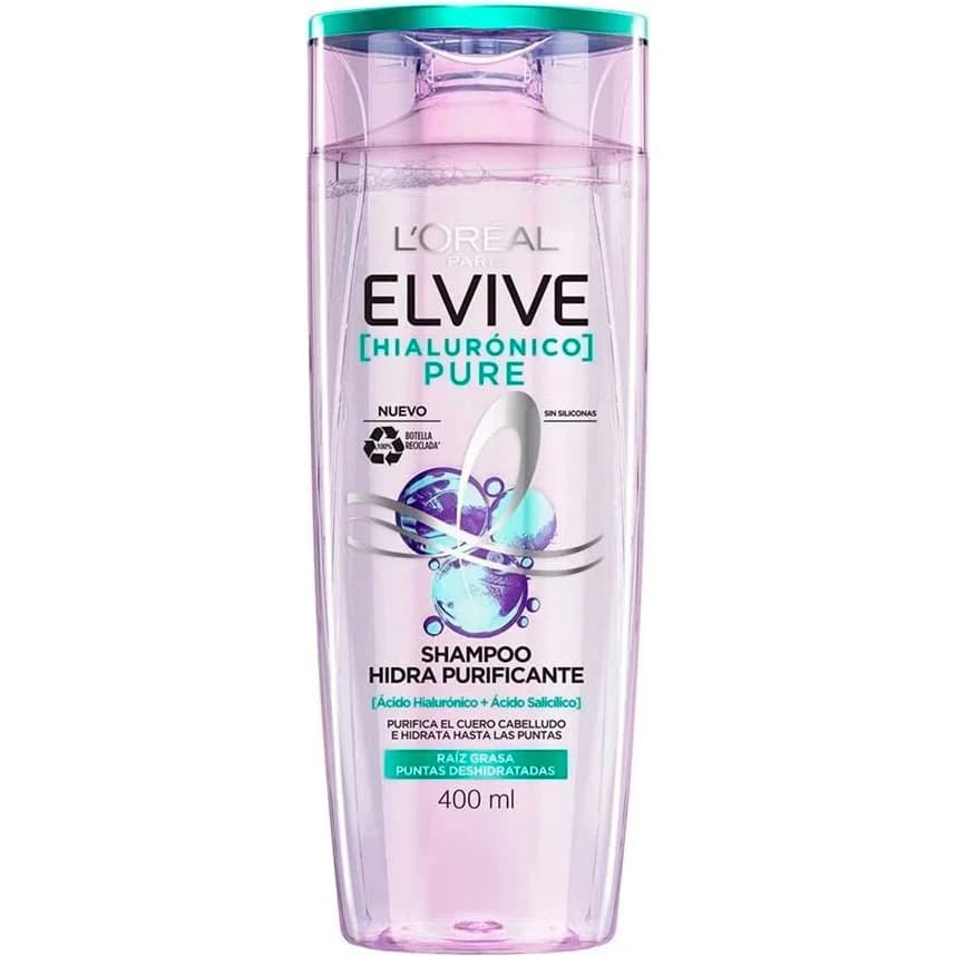 Shampoo Elvive Hialurónico Pure 400 ml