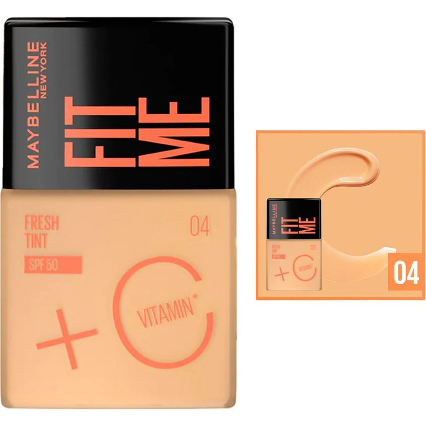 Base de Maquillaje Maybelline Fit Me Fresh Tint SPF 50 Tono 4