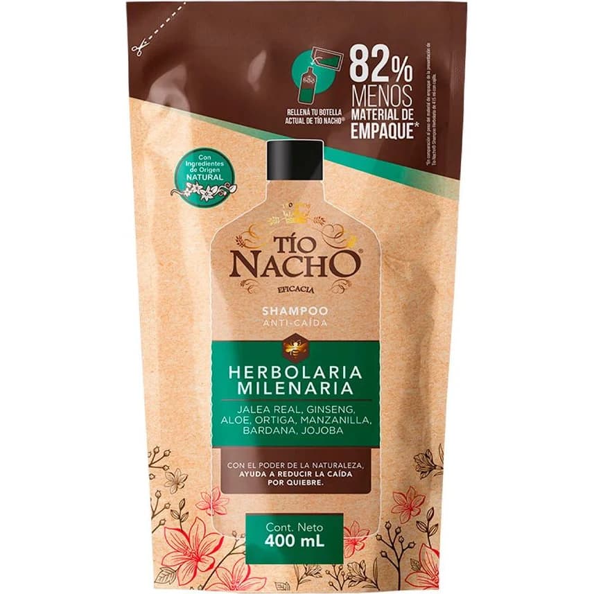 Shampoo Tío Nacho Herbolaria Doypack 400 ml