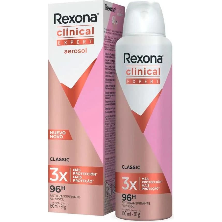 Desodorante Antitranspirante Aerosol Rexona Clin