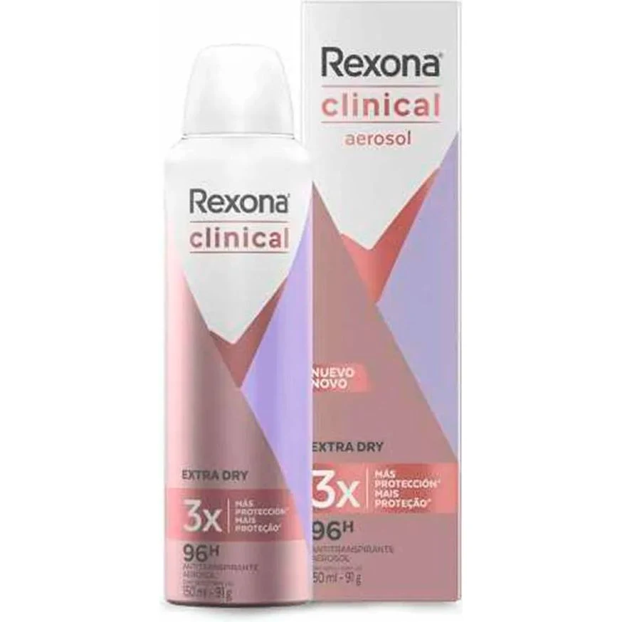 Desodorante Aerosol Rexona Woman Clinical Extra Dry 91 g