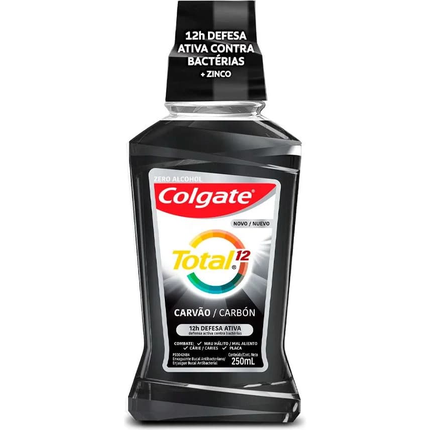 Enjuague Bucal Colgate Total 12 Carbon Activado 250 ml